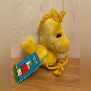 Applause "Woodstock" Bird Plush Toy Charlie Brown Snoopy 7" Tall Stuffed Animal